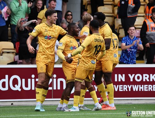 Watch: York City 2-2 Sutton United | U’s Pitch Side View